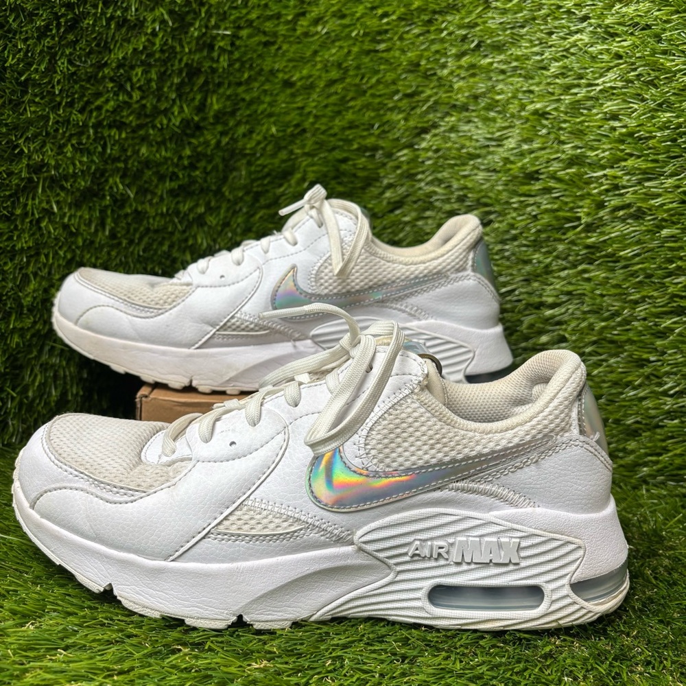 Women’s Size 7.5 - Nike Air Max Shoes DJ6001-100 Iridescent Swoosh